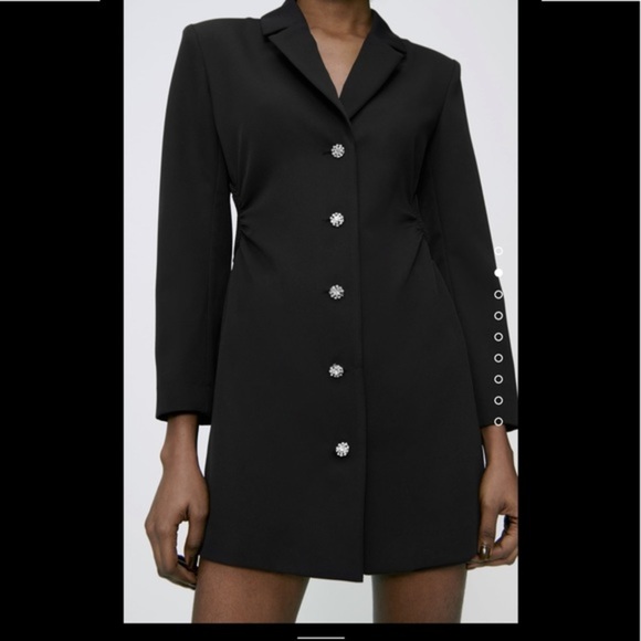 Zara cutout shirt style jumpsuit - Picture 3 of 9